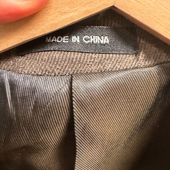 Calvin Klein Blazer Men’s Size 40L Brown Suit‎ Coat See Details - Picture 5 of 8